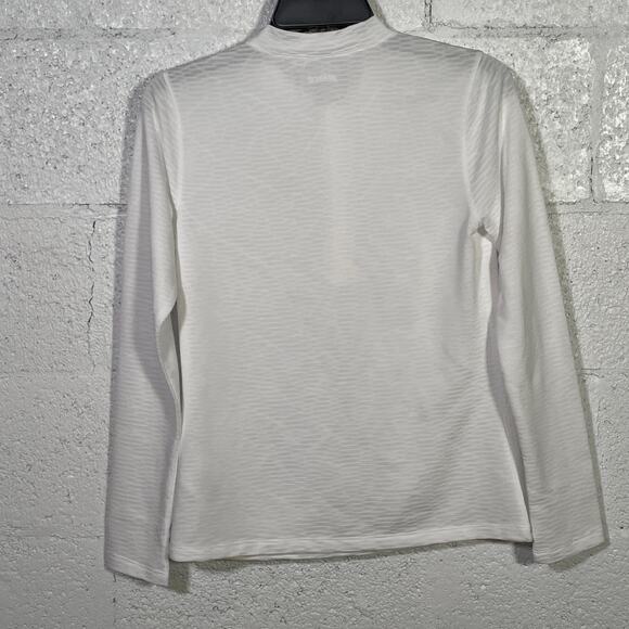 Prince Women's Match 1/4 Zip textured Tennis Top White small - Picture 5 of 8